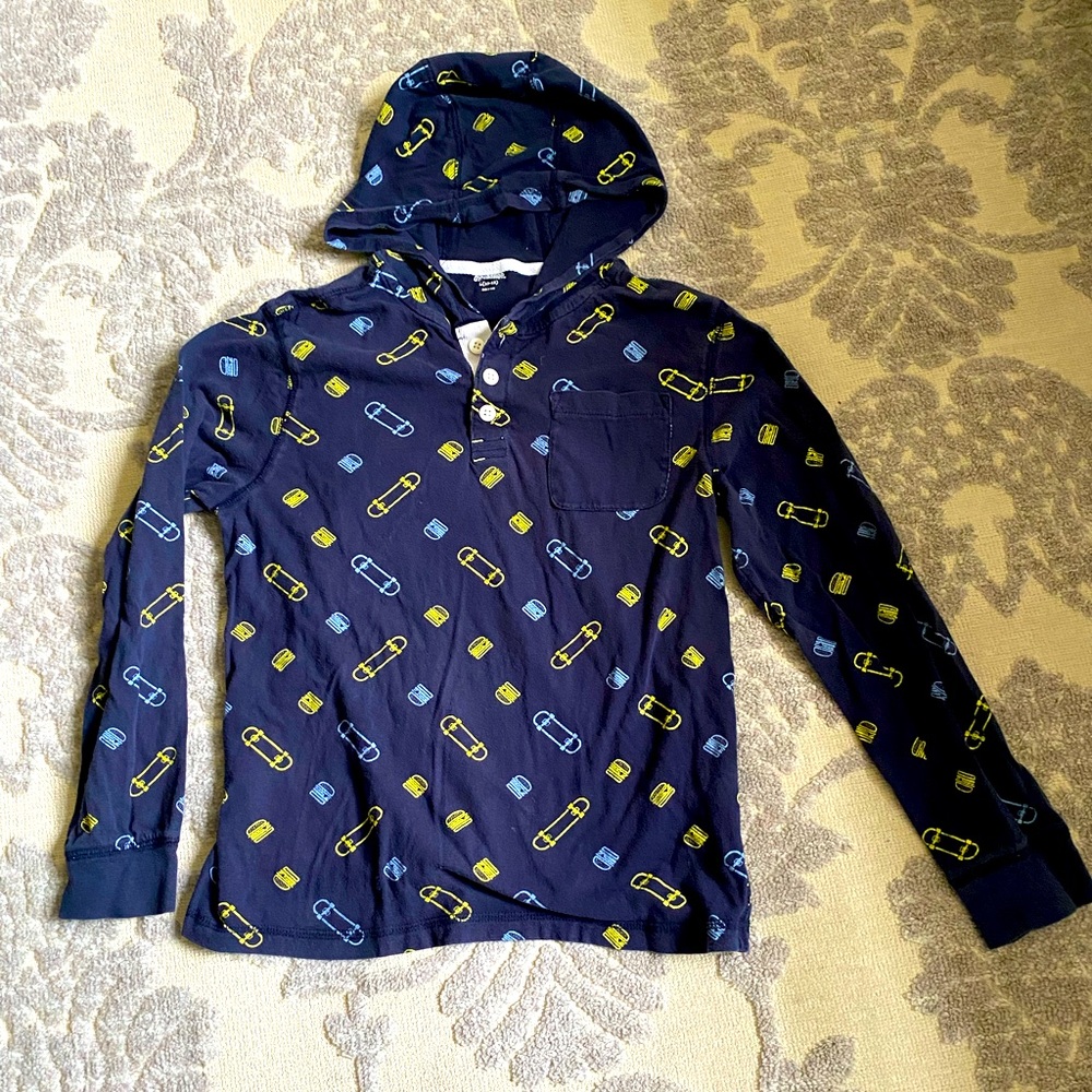 Gymboree hooded long sleeve shirt